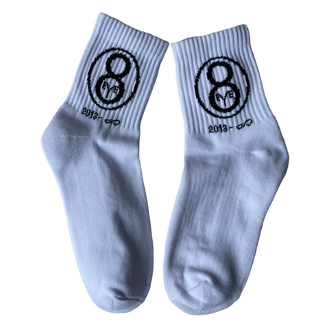 8EYE Quarter Socks  White